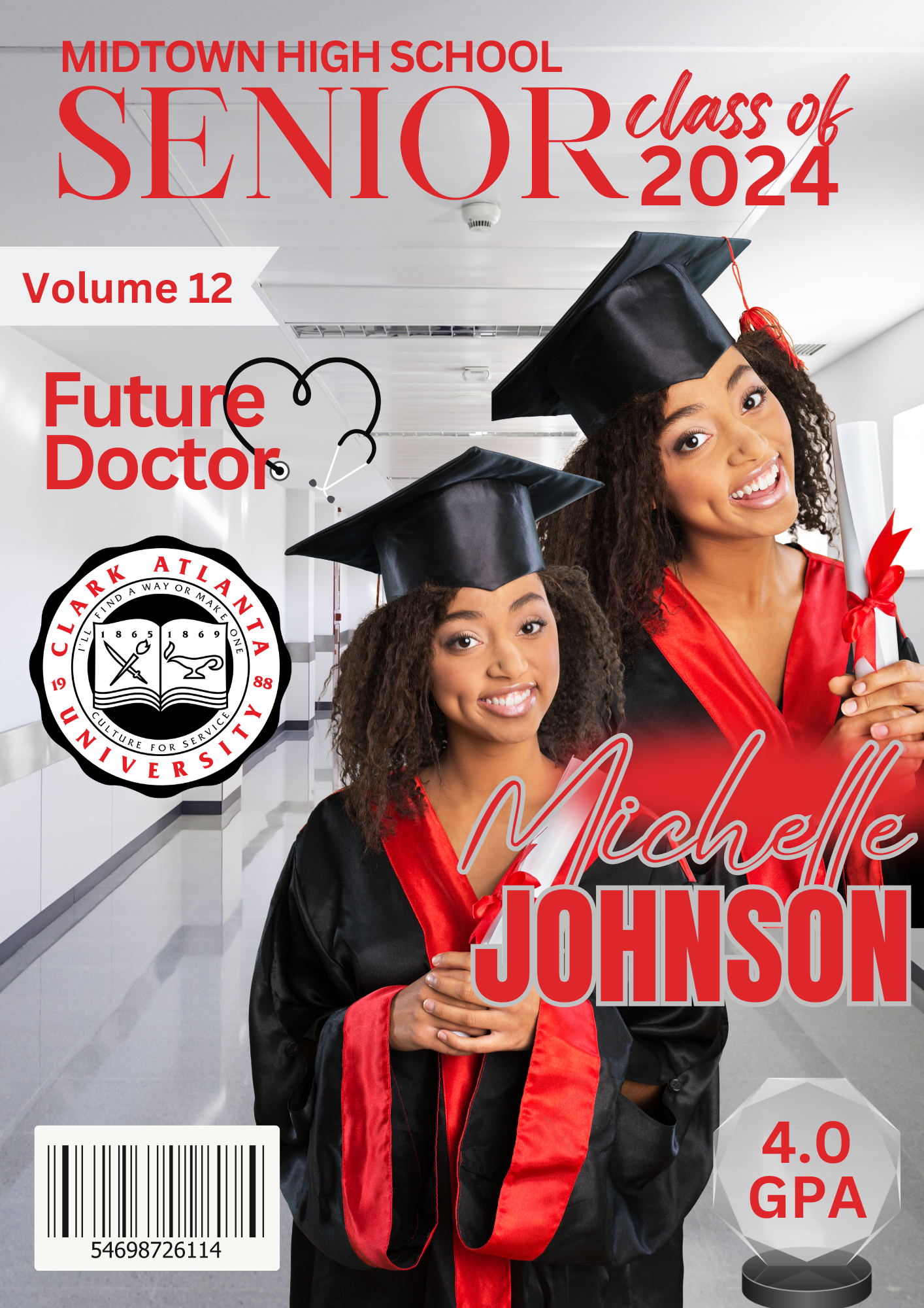 Custom Grad Magazine Cover