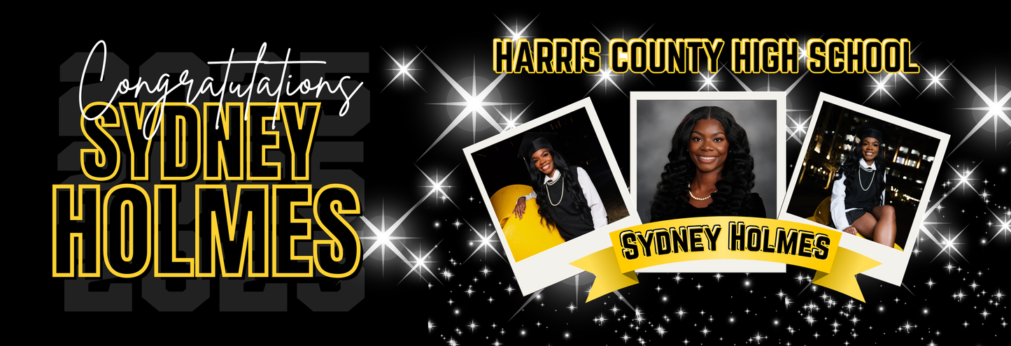 2X6 Graduation Banner (NO Grommets)
