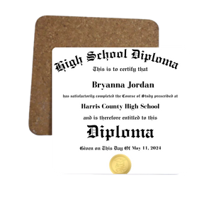 Custom Graduation Coasters