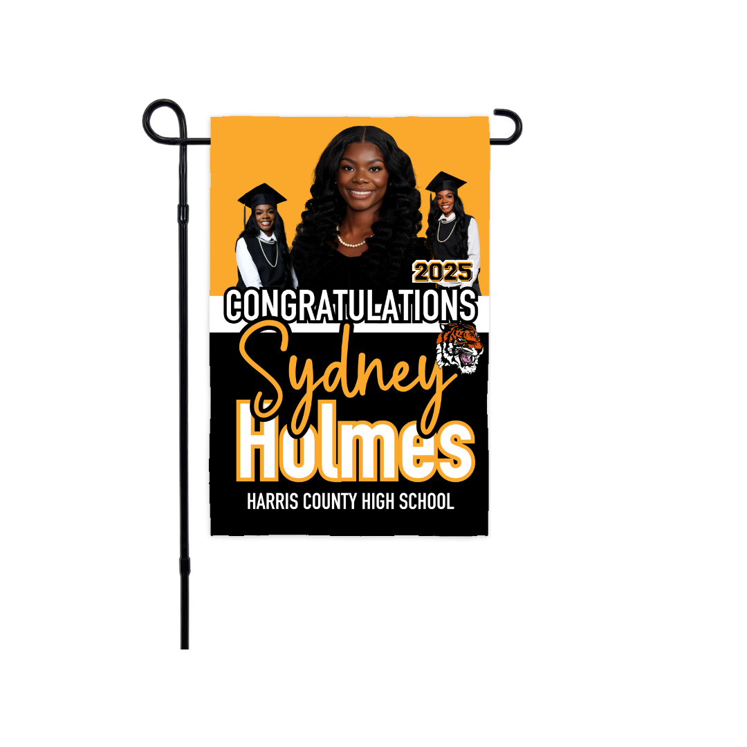 Custom Grad Garden Flag (Flag Only)