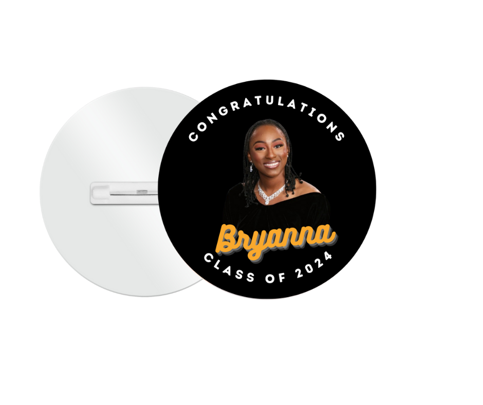 College Grad Custom Buttons Graduation