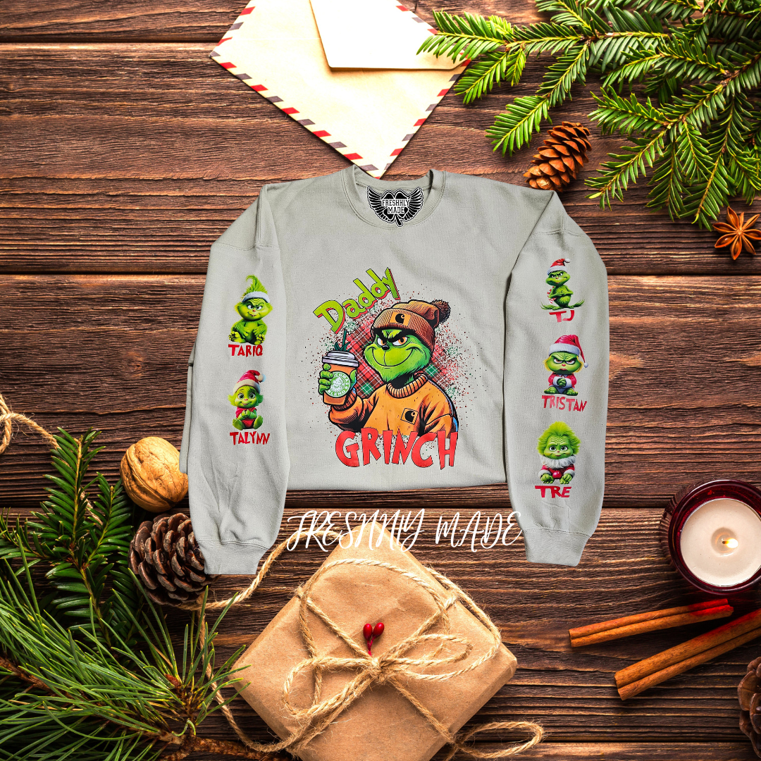 Custom Daddy Grinchy Sweatshirt