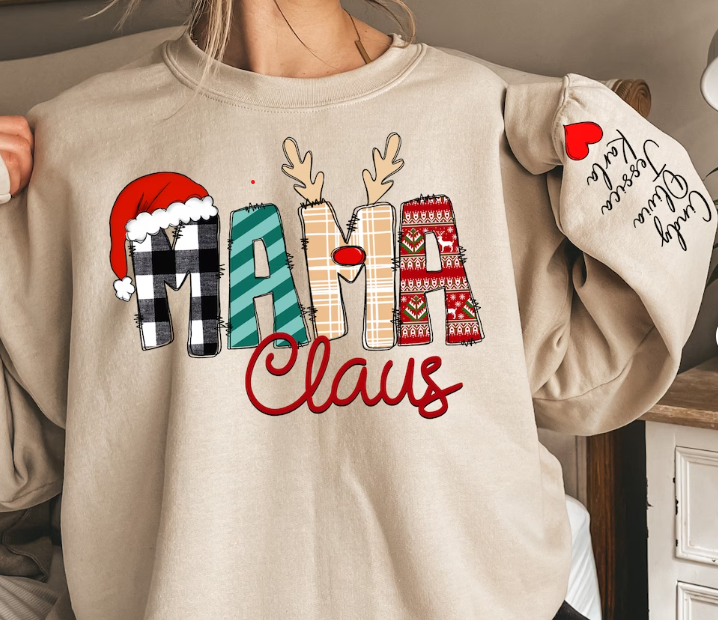 Custom Mama Claus Sweatshirt