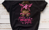 Breast Cancer Pray/Believe/Fight T-Shirt