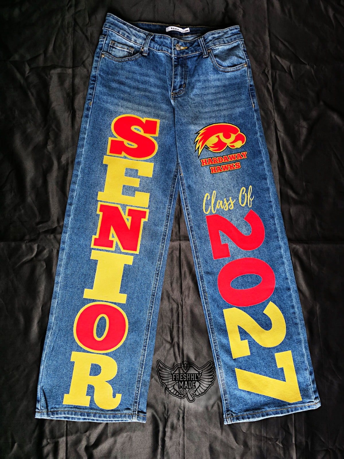 Custom Senior 2025 Jeans – Personalized Graduation Jeans (Junior Sizing)