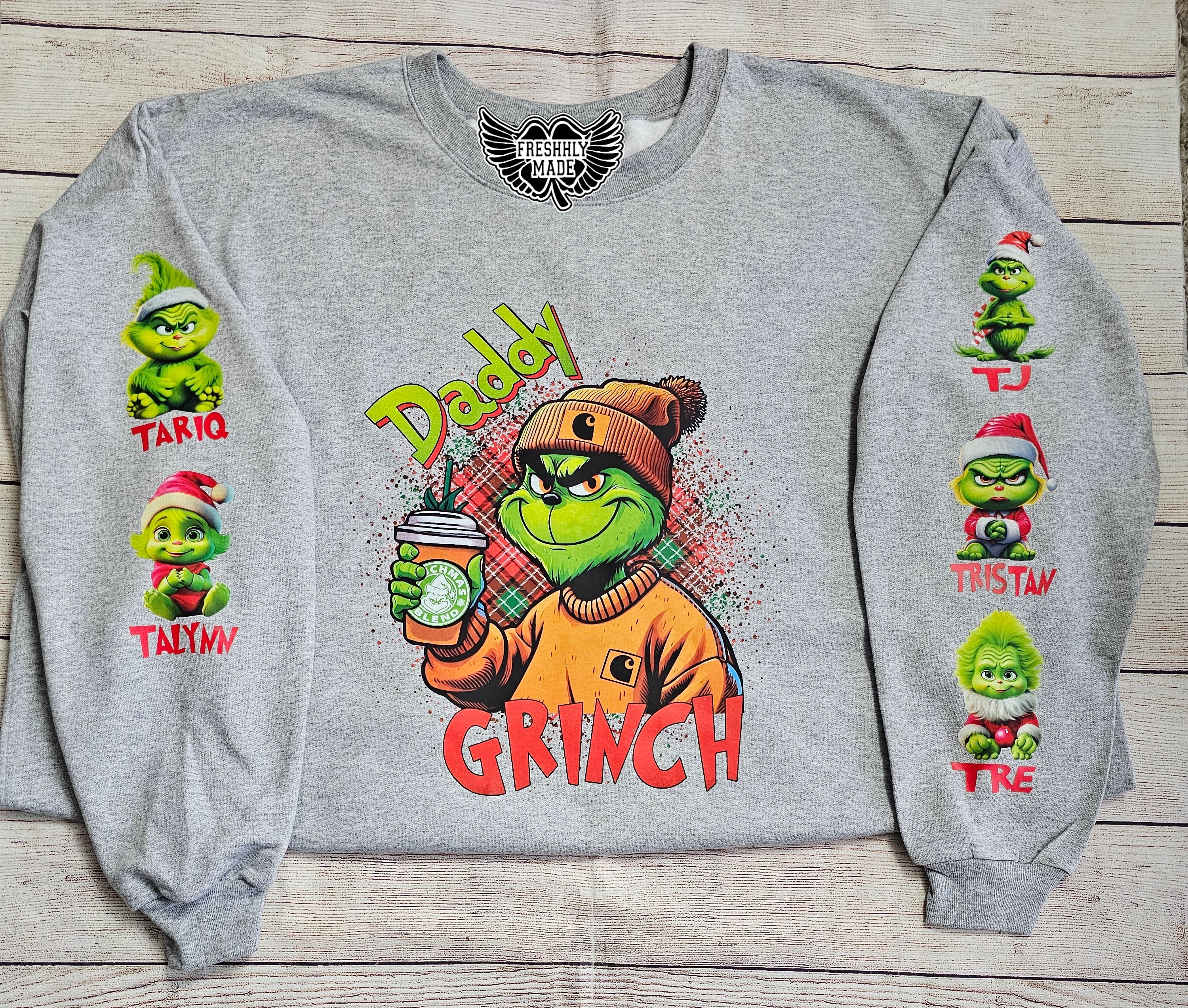 Custom Daddy Grinchy Sweatshirt