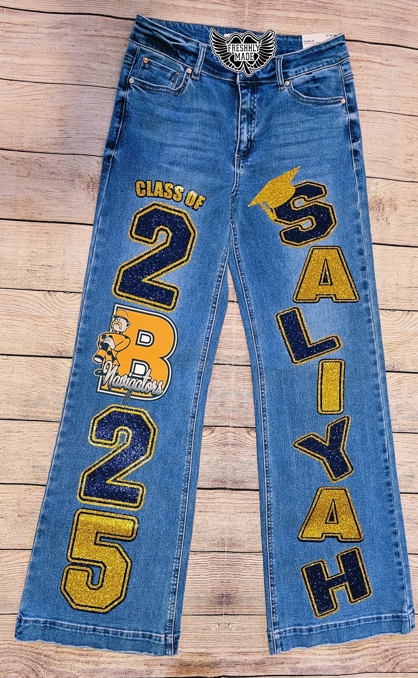 Custom Senior 2025 Jeans – Personalized Graduation Jeans (Junior Sizing)