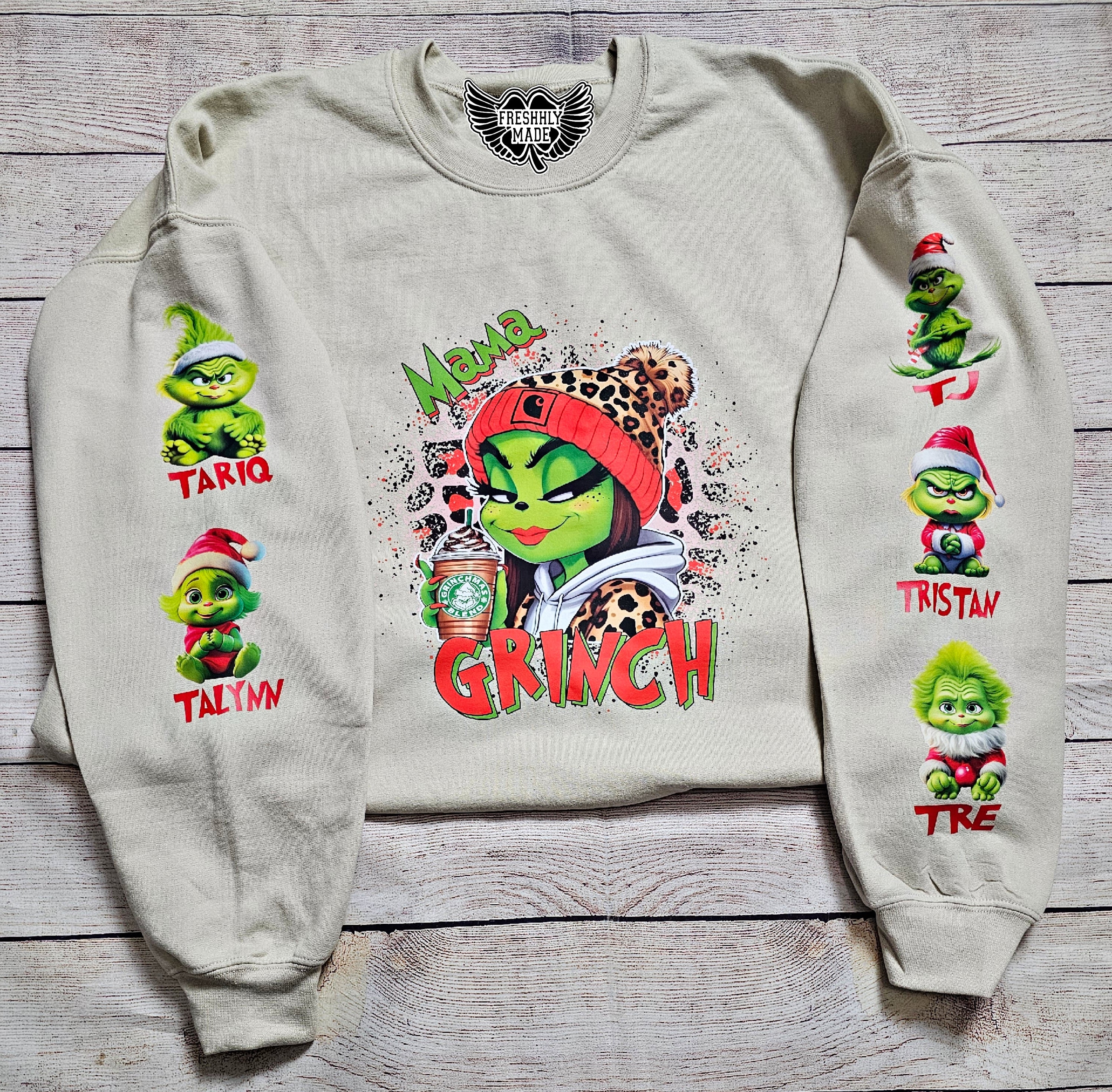 Custom Mama Grinchy Sweatshirt