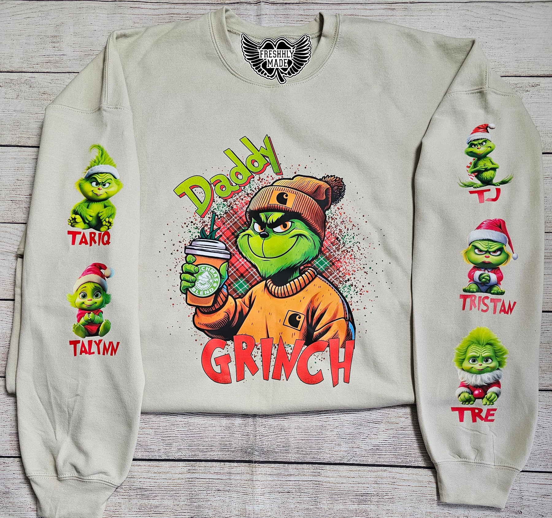 Custom Daddy Grinchy Sweatshirt